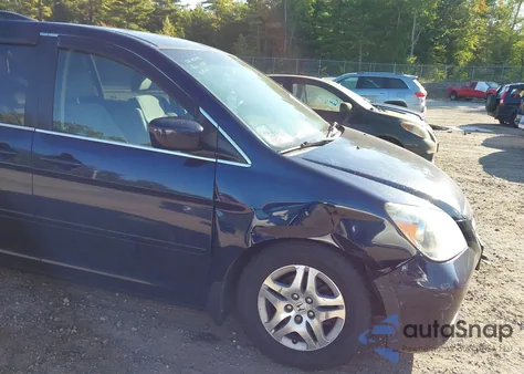 2007 Honda Odyssey Ex из США, поврежденный, VIN 5FNRL384X7B112355